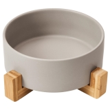 Cosmo Furbabies Single Dog & Cat Diner-Grey