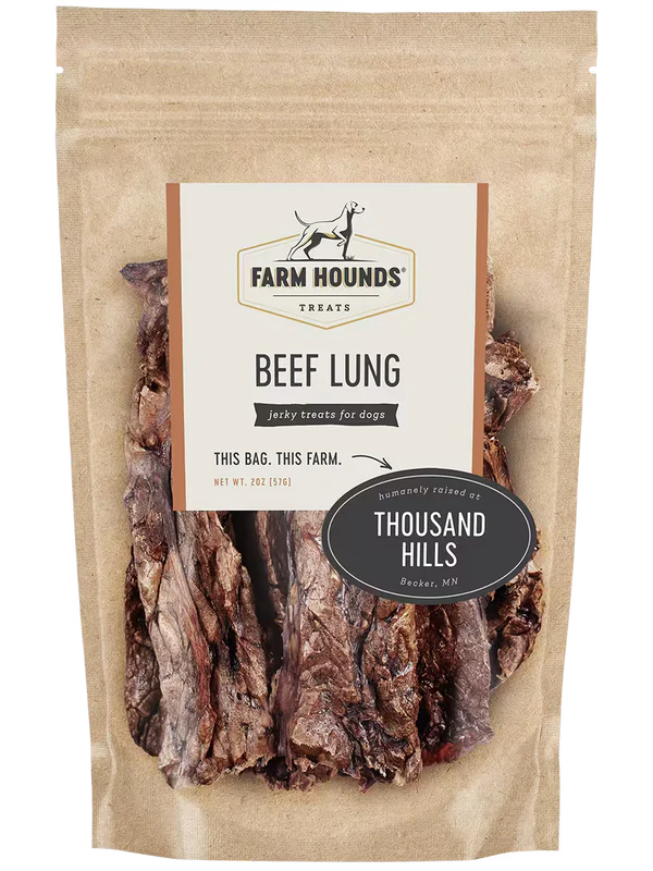 Farm Hounds Beef Lung Jerky Treats for Dogs