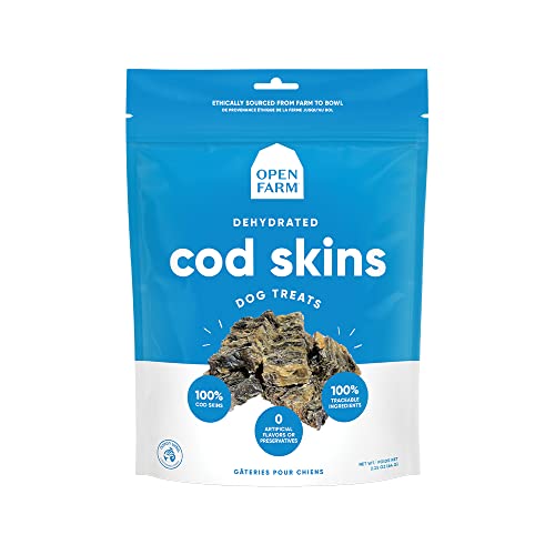 Open Farm Dehydrated Cod Skins Dog Treats
