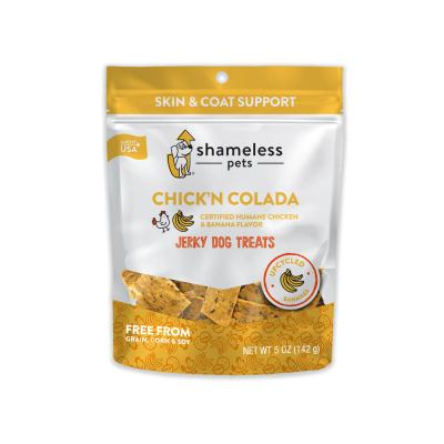 Shameless Pets Chick'n Colada Bite-Sized Jerky Dog Treats