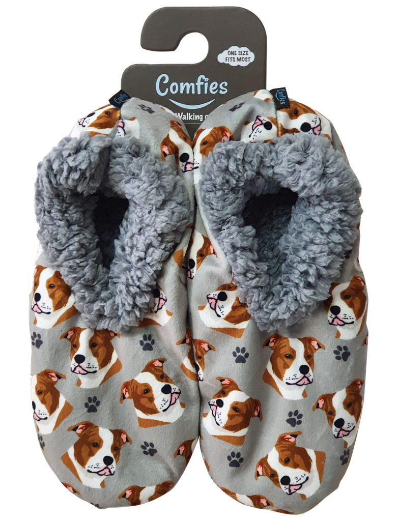 Comfies Pet Lover Slippers Pit Bull