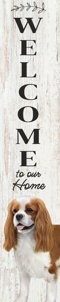 E&S Pet Porch Board Welcome Sign-Cavalier King Charles Spaniel