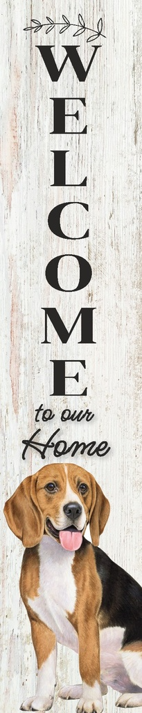 E&S Pet Porch Board Welcome Sign-Beagle