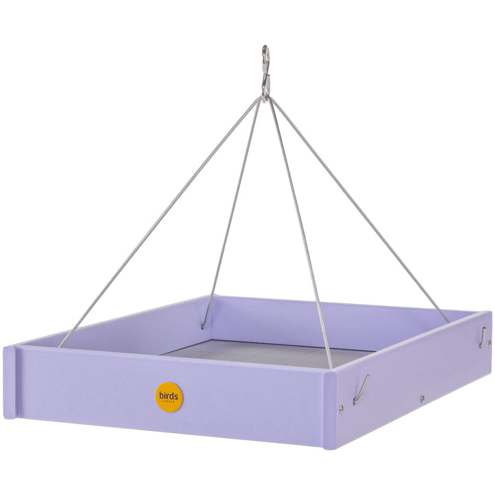 Birds Choice Large Hanging Platform Bird Feeder in Lavender Recycled Plastic