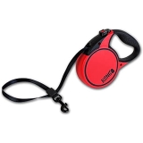 KONG Terrain Reflective Retractable Dog Leash-Red