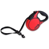 KONG Terrain Reflective Retractable Dog Leash-Red
