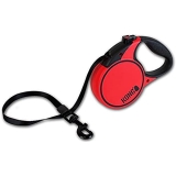 KONG Terrain Reflective Retractable Dog Leash-Red