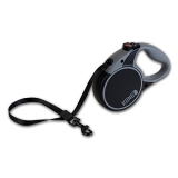 KONG Terrain Reflective Retractable Dog Leash-Black