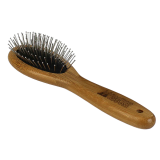 Bamboo Groom Oval Pin Brush with Stainless Steel Pins