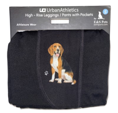 Urban Athletics Ladies High Rise Leggings with Pockets-Beagle