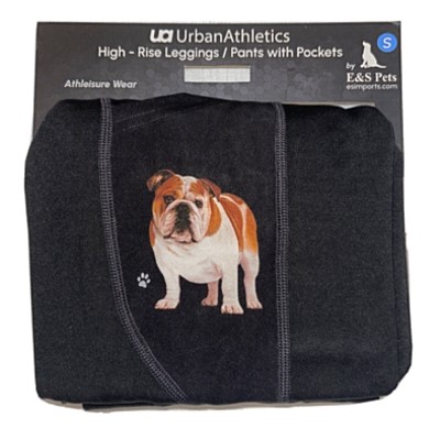 Urban Athletics Ladies High Rise Leggings with Pockets-Bulldog