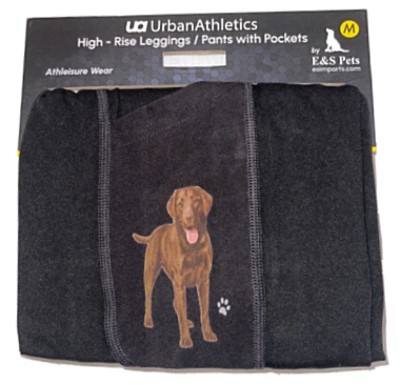 Urban Athletics Ladies High Rise Leggings with Pockets-Labrador Chocolate