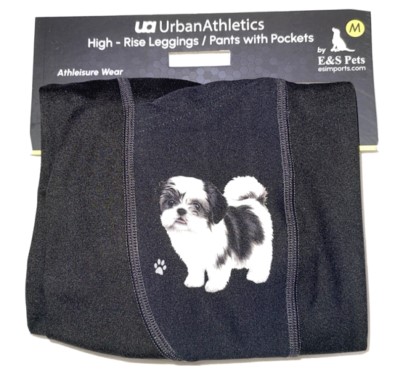 Urban Athletics Ladies High Rise Leggings with Pockets-Shih Tzu