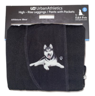 Urban Athletics Ladies High Rise Leggings with Pockets-Siberian Husky