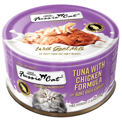 Fussie Cat Tuna with Chicken Formula in Goat Milk Gravy Cat Food