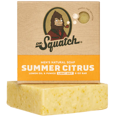 Dr. Squatch Men's Natural Bar Soap-Summer Citrus