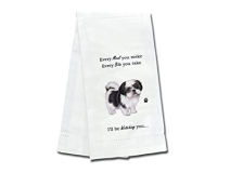 E&S Kitchen Towel I'll Be Watching You...-Shih Tzu Black & While