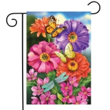 Briarwood Lane Zinnias in Bloom Garden Flag