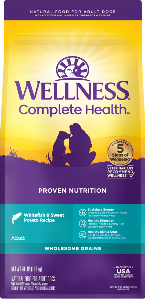 Wellness Complete Health Whitefish & Sweet Potato Recipe Dog Food