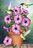Briarwood Lane Potted Petunias Garden Flag