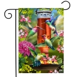 Briarwood Lane Hummingbird Feeder Garden Flag