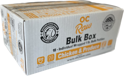 OC Raw Chicken & Produce Recipe for Dogs