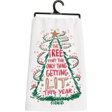 Primitives by Kathy Kitchen Towel-The Tree Isn't the Only Thing Getting Lit this Year