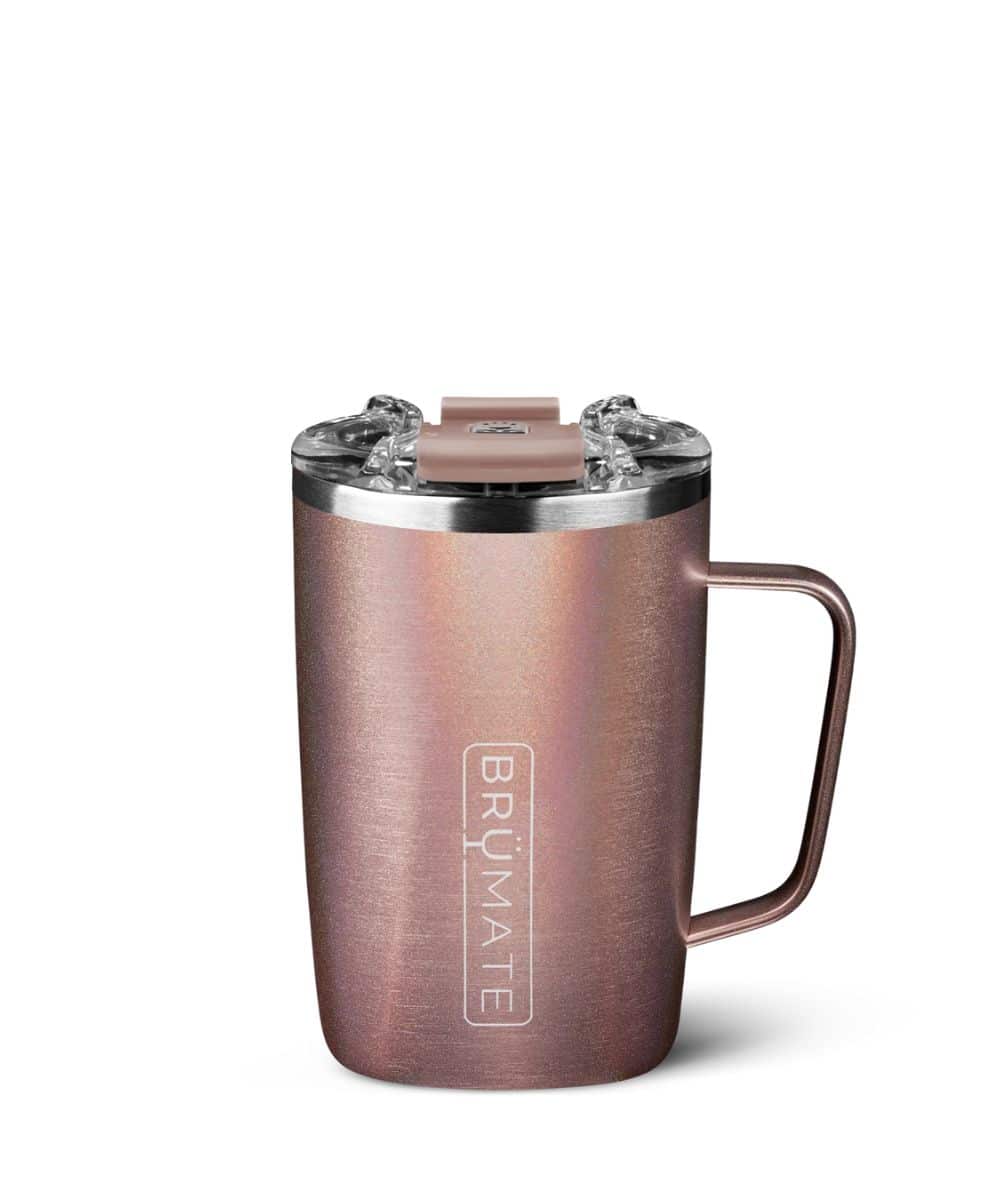 BrüMate Toddy Mug-Glitter Rose Gold
