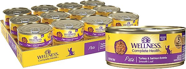 Wellness Complete Health Pâté Turkey & Salmon Recipe Cat Food