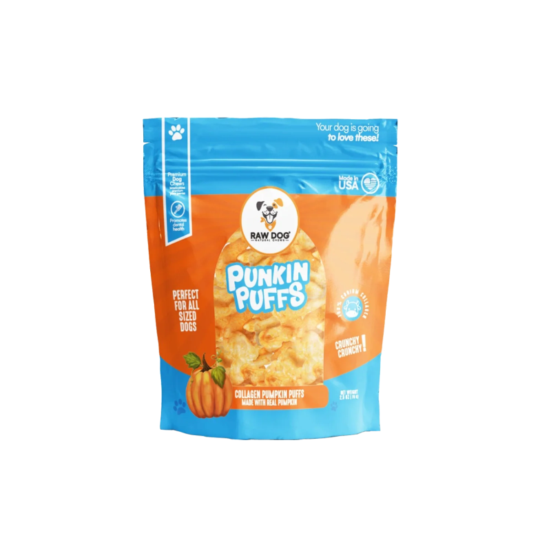Raw Dog Punkin Puffs Collagen Pumpkin Puffs Dog Treats