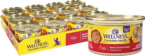 Wellness Complete Health Pâté Beef & Chicken Recipe Cat Food