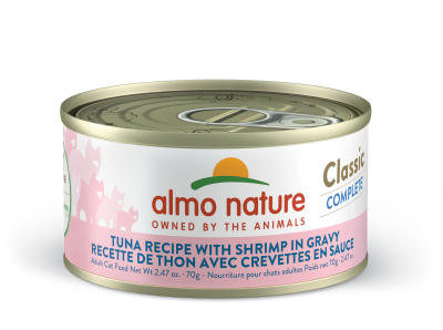 Almo Nature Classic Complete Tuna Recipe with Shrimp in Gravy Cat Food