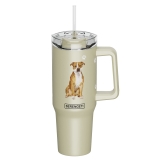 E&S Serengeti 40 oz Ultimate Stainless Steel Hot & Cold Tumbler-Pit Bull