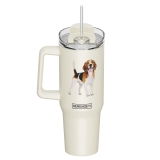 E&S Serengeti 40 oz Ultimate Stainless Steel Hot & Cold Tumbler-Beagle