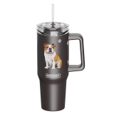 E&S Serengeti 40 oz Ultimate Stainless Steel Hot & Cold Tumbler-Bulldog