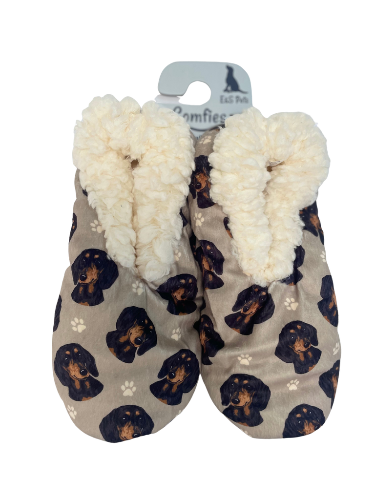 Comfies Pet Lover Slippers Dachshund (Black)