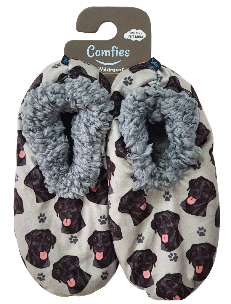 Comfies Pet Lover Slippers Labrador (Black)