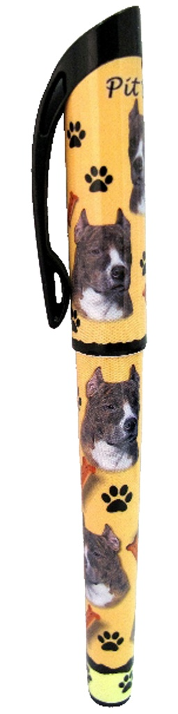E&S Pet Gel Pen-Pit Bull Brindle and White