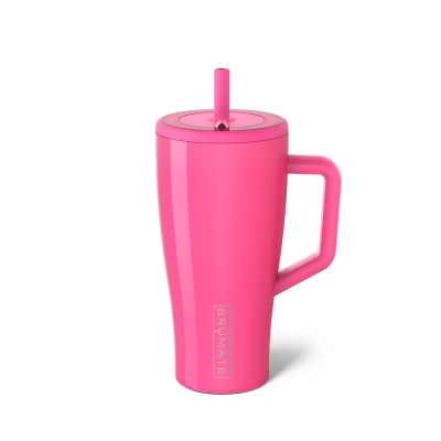 BrüMate Era 30 oz Straw Tumbler-Neon Pink