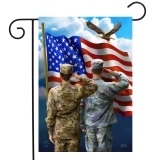 Briarwood Lane America's Heroes Garden Flag