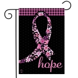 Briarwood Lane Hope Pink Ribbon Garden Flag