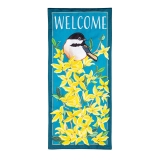 Evergreen Forsythia and Chickadee Estate Garden Flag