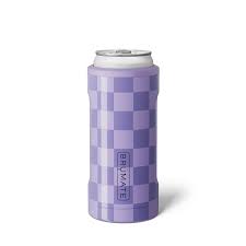 BrüMate Hopsulator Slim Can Cooler-Lavender Checker