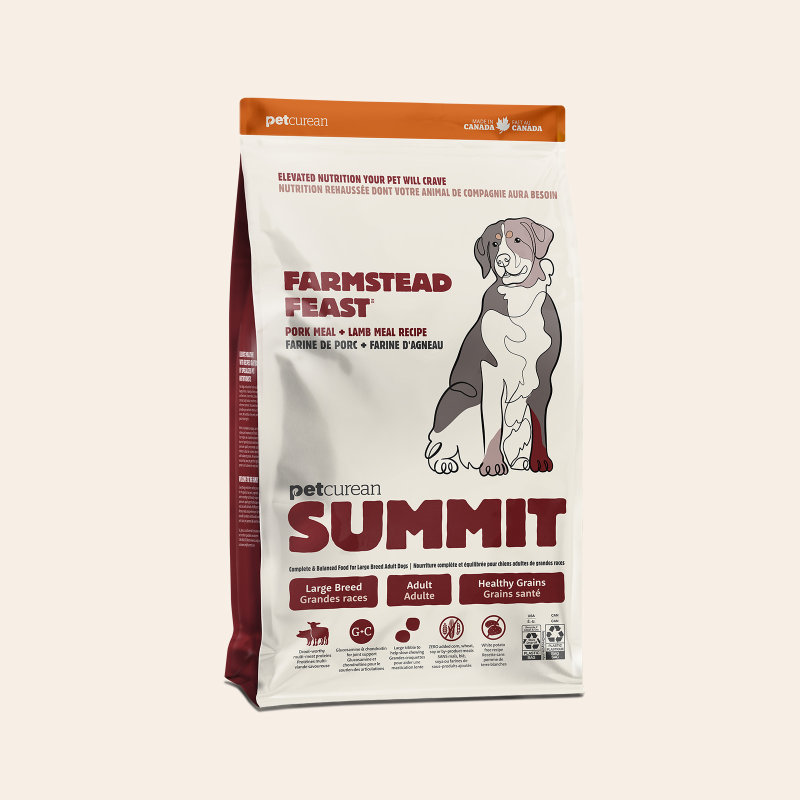 Summit Farmstead Feast Pork Meal & Lamb Meal Recipe for Large Breed Adult Dogs