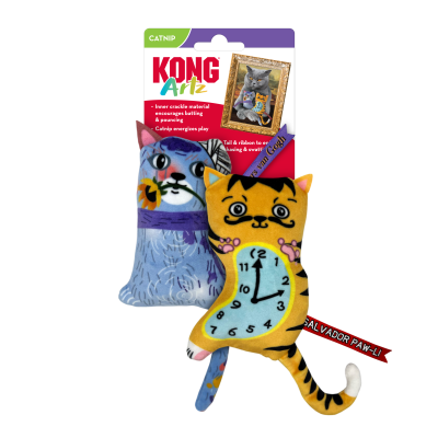 KONG Artz Cats Plush Catnip Toys-Dali / Van Gogh