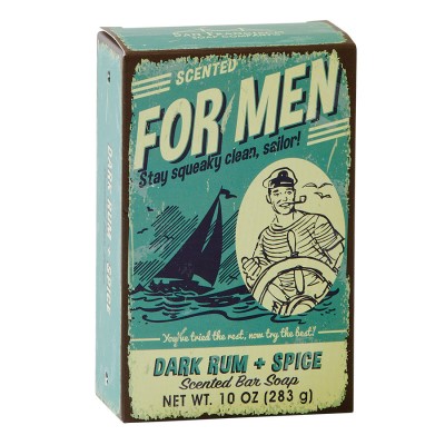 FOR MEN Scented Bar Soap-Dark Rum & Spice