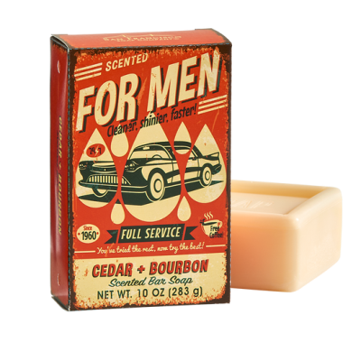FOR MEN Scented Bar Soap-Cedar &  Bourbon