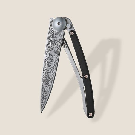 Deejo 27G Ultra-Light Pocket Knife-Ebony Wood / Art Nouveau