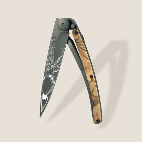 Deejo 37G Ultra-Light Pocket Knife-Brown Camo / Deer