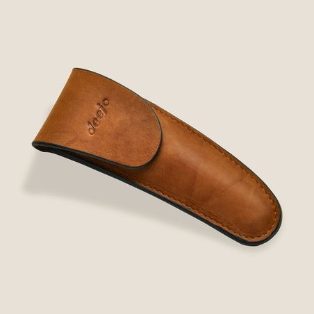 Deejo 37G Belt Leather Knife Sheath-Natural